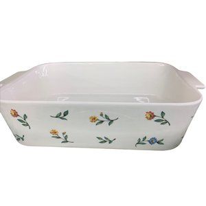 Grace Pantry Casserole Dish Floral Porcelain No Lid